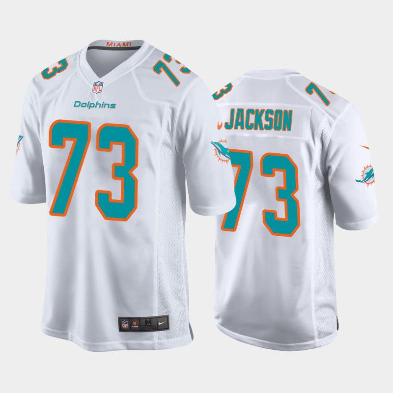 Men Miami Dolphins #73 Austin Jackson Nike White Game NFL Jersey->miami dolphins->NFL Jersey
